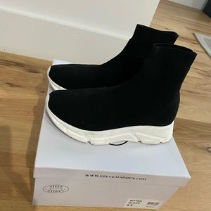 black socks sneaker boots